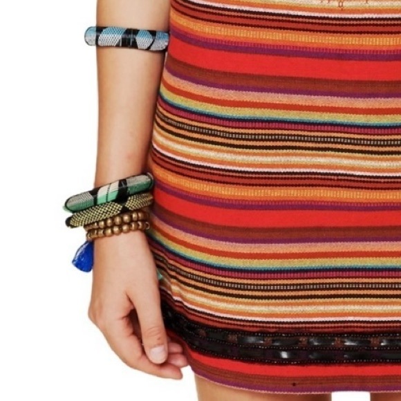 NEW Free People New Romantics Woven Stripe Sheath Dress, Celeb Fave - Picture 6 of 6